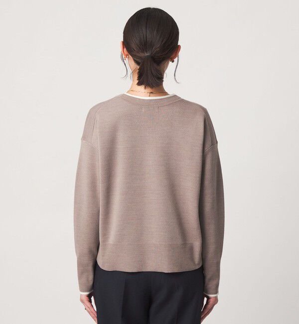 UNITED ARROWS green label relaxing「ウール スムース ワイド Vネック カーディガン ウォッシャブル」|カーディガン|