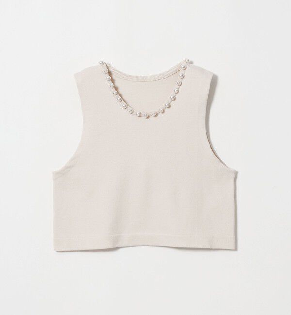 UNITED ARROWS green label relaxing「フェイクパール ボタン ニット ベスト ウォッシャブル」|ベスト・ジレ|