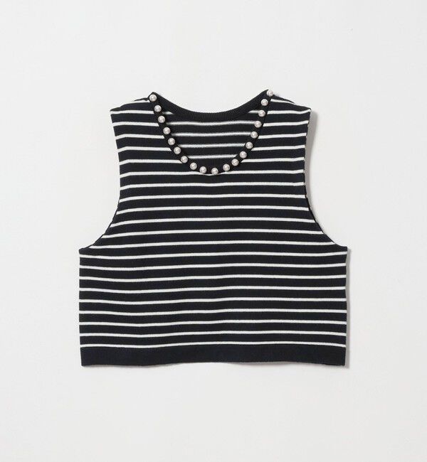 UNITED ARROWS green label relaxing「フェイクパール ボタン ニット ベスト ウォッシャブル」|ベスト・ジレ|