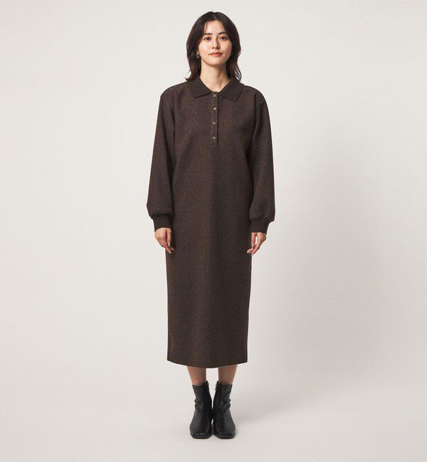 UNITED ARROWS green label relaxing「ウールライク ポロワンピース」|ワンピース|