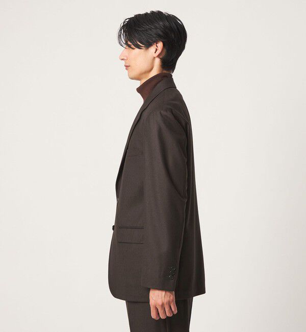 UNITED ARROWS green label relaxing「GLR CLOTH フラノ 2B R/RG セットアップジャケット」|テーラードジャケット|