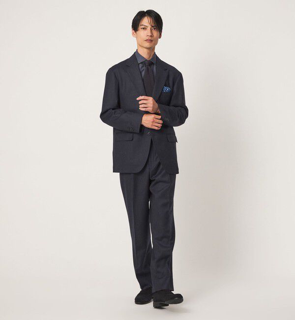 UNITED ARROWS green label relaxing「GLR CLOTH フラノ 2B R/RG セットアップジャケット」|テーラードジャケット|