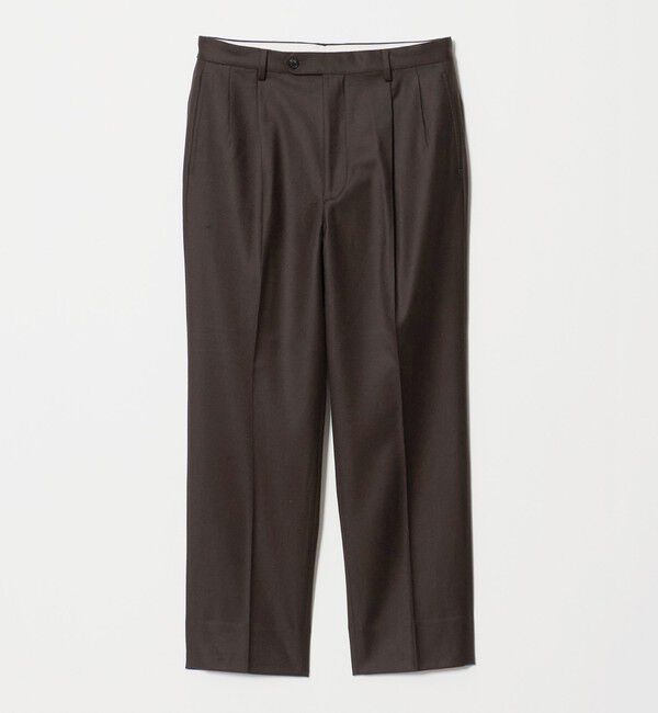 UNITED ARROWS green label relaxing「GLR CLOTH フラノ RLX/RG 2プリーツ スラックス セットアップパンツ」|スラックス|