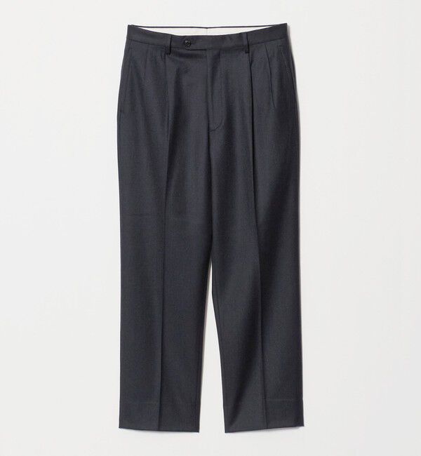 UNITED ARROWS green label relaxing「GLR CLOTH フラノ RLX/RG 2プリーツ スラックス セットアップパンツ」|スラックス|
