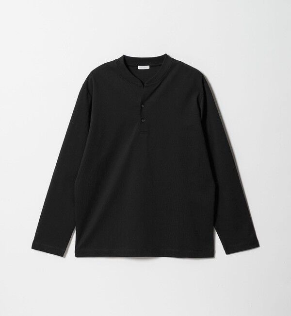 BEAUTY&YOUTH UNITED ARROWS「【WEB限定 WARDROBE SMART】クリア ガスコットン ヘンリーネック カットソー【抗菌・防臭】」|Tシャツ・カットソー|