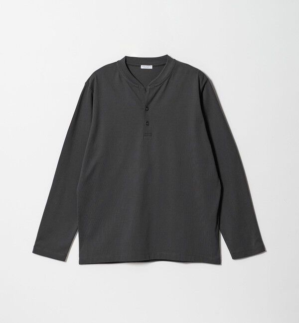 BEAUTY&YOUTH UNITED ARROWS「【WEB限定 WARDROBE SMART】クリア ガスコットン ヘンリーネック カットソー【抗菌・防臭】」|Tシャツ・カットソー|