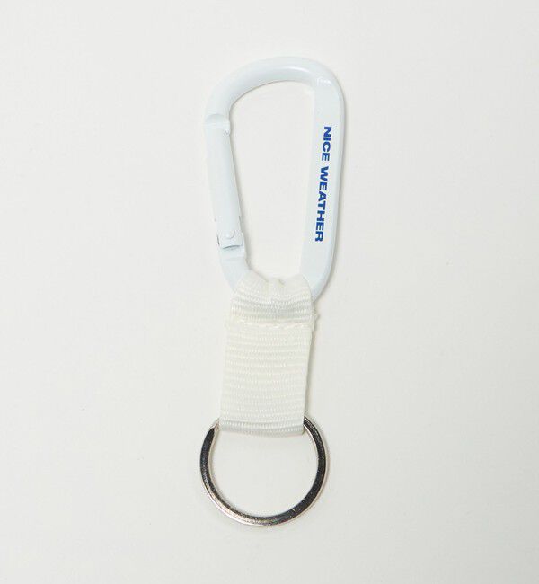 NICE WEATHER「＜NICE WEATHER＞カラビナ」|チャーム・キーホルダー|WHITE