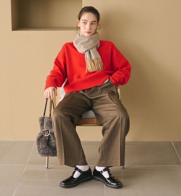 BEAUTY&YOUTH UNITED ARROWS「レザーライク Tストラップ ローファー」|ビジネス・ドレスシューズ|