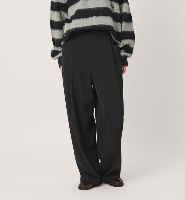 BEAUTY&YOUTH UNITED ARROWS「ポリエステルブレンド バックゴム ワイドパンツ ウォッシャブル 吸水速乾 防シワ」|その他|