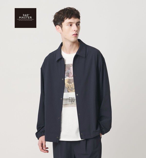 BEAUTY&YOUTH UNITED ARROWS「【WEB限定】360&deg;MASTER バルーン コーチ ジャケット セットアップ対応 撥水 ストレッチ ウォッシャブル」|シャツ・ブラウス|NAVY