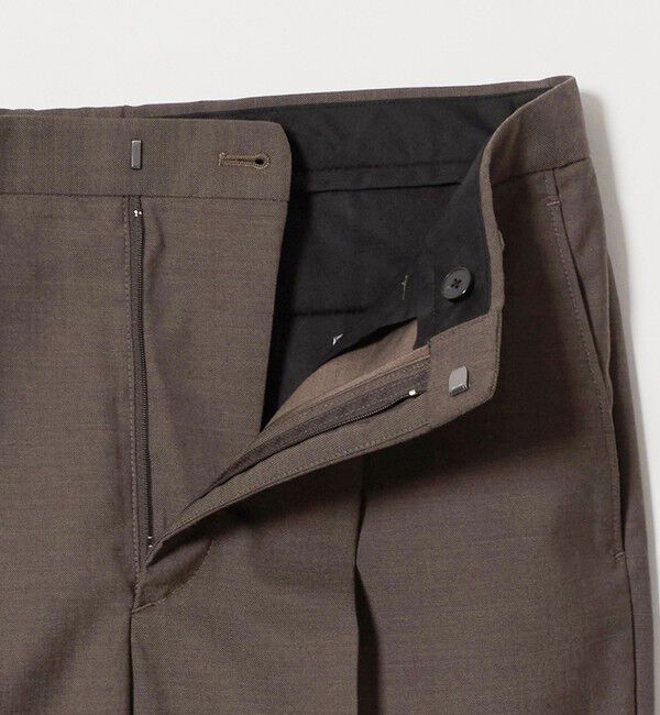 BEAUTY&YOUTH UNITED ARROWS「ウールブレンド 1プリーツ テーパード スラックス NO.9 ウォッシャブル」|チノ|