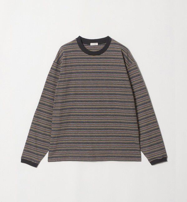 BEAUTY&YOUTH UNITED ARROWS「ラフィー マルチ ボーダー クルーネック カットソー」|Tシャツ・カットソー|