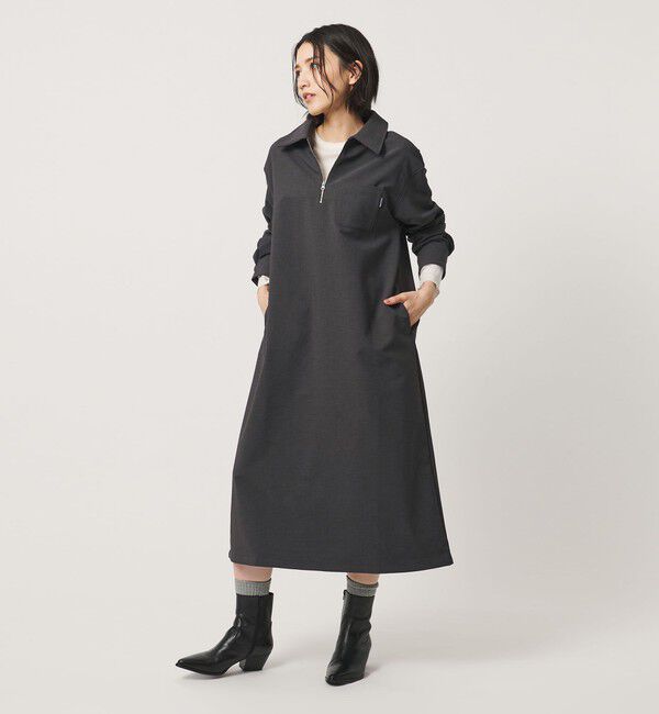 BEAUTY&YOUTH UNITED ARROWS「【WEB限定】＜THOUSAND MILE＞ハーフジップ ワンピース」|ワンピース|