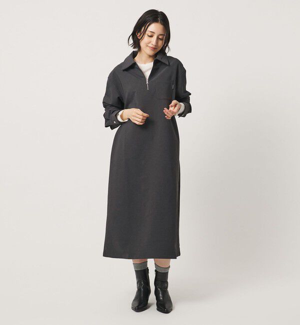 BEAUTY&YOUTH UNITED ARROWS「【WEB限定】＜THOUSAND MILE＞ハーフジップ ワンピース」|ワンピース|