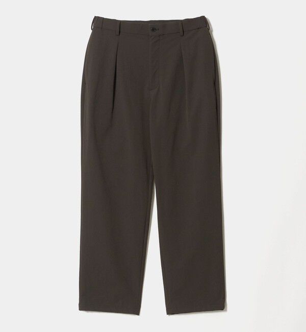 BEAUTY&YOUTH UNITED ARROWS「KOMATSU PACK URK 1プリーツ テーパード パンツ NO.9 ストレッチ セットアップ対応 裏起毛」|チノ|
