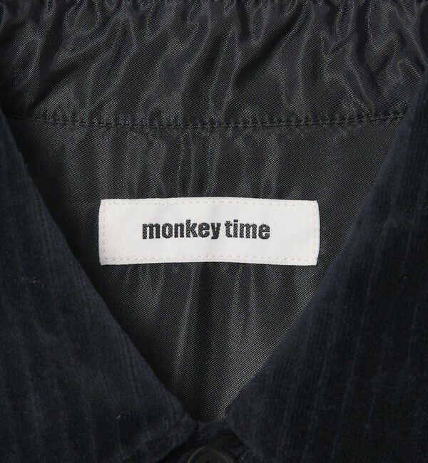 MONKEY TIME「ストライプ ベロア CPO シャツ」|シャツ・ブラウス|