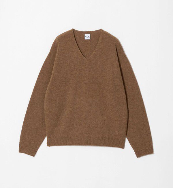 California General Store「＜CGS.＞メリノ ウール Vネック ニット プルオーバー」|ニット・セーター|MD.BROWN