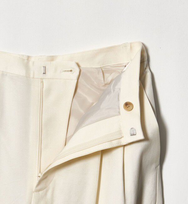 BEAUTY&YOUTH UNITED ARROWS「毛ブレンド バックラップ タックパンツ」|チノ|