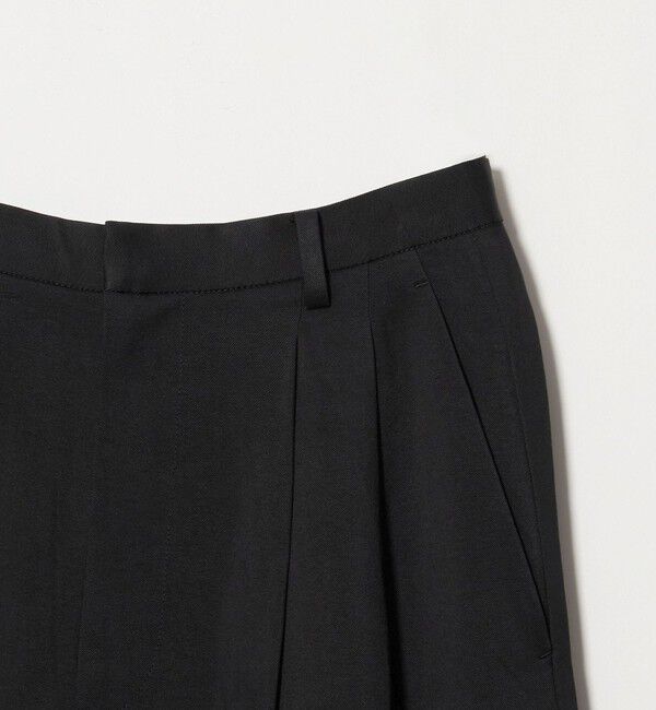 BEAUTY&YOUTH UNITED ARROWS「毛ブレンド バックラップ タックパンツ」|チノ|