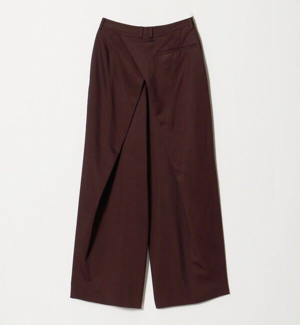 BEAUTY&YOUTH UNITED ARROWS「毛ブレンド バックラップ タックパンツ」|チノ|