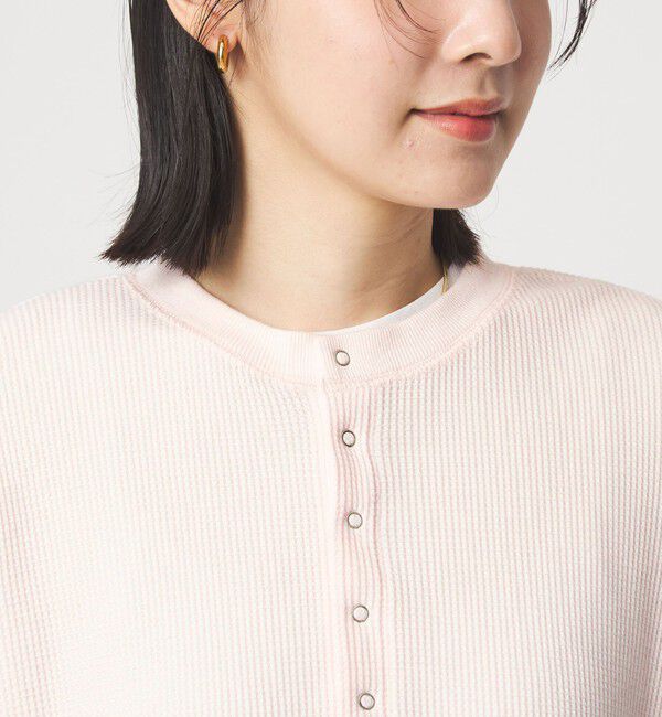 UNITED ARROWS green label relaxing「【WEB限定】＜at ease＞ワッフル ヘンリーネック ロングスリーブ カットソー」|Tシャツ・カットソー|