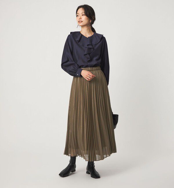 UNITED ARROWS green label relaxing「チンツ シアー プリーツ スカート」|スカート|