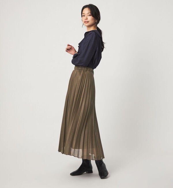 UNITED ARROWS green label relaxing「チンツ シアー プリーツ スカート」|スカート|