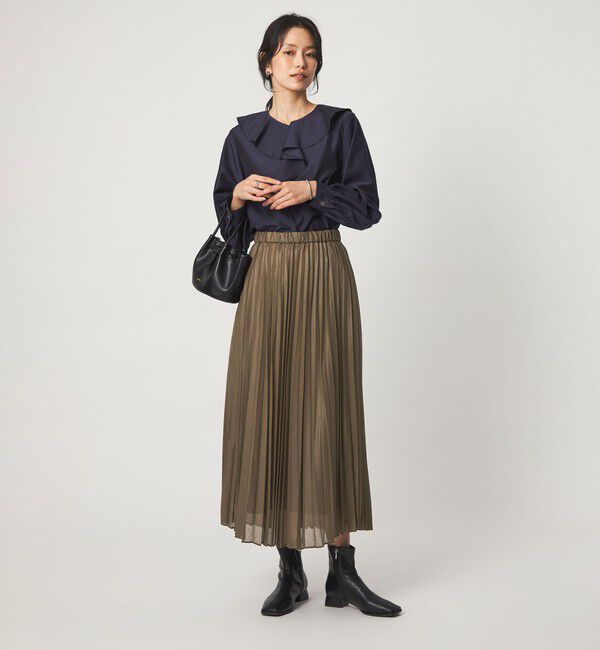 UNITED ARROWS green label relaxing「チンツ シアー プリーツ スカート」|スカート|