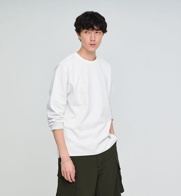 UNITED ARROWS green label relaxing「ダブルフェイス クルーネック 長袖 カットソー」|Tシャツ・カットソー|