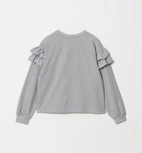 UNITED ARROWS green label relaxing「【WEB限定】＜at ease＞ソデ フリル ロングスリーブ プルオーバー カットソー」|Tシャツ・カットソー|