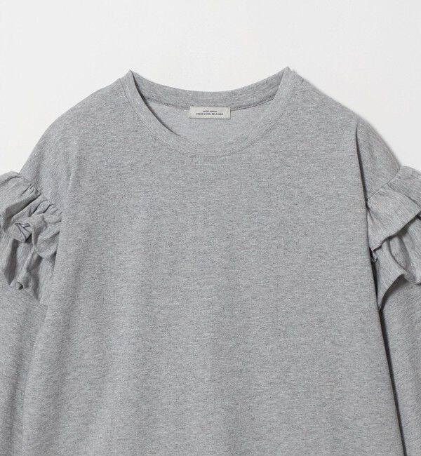 UNITED ARROWS green label relaxing「【WEB限定】＜at ease＞ソデ フリル ロングスリーブ プルオーバー カットソー」|Tシャツ・カットソー|