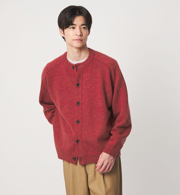 UNITED ARROWS green label relaxing「ウール ナイロン カラーネップ カーディガン」|カーディガン|