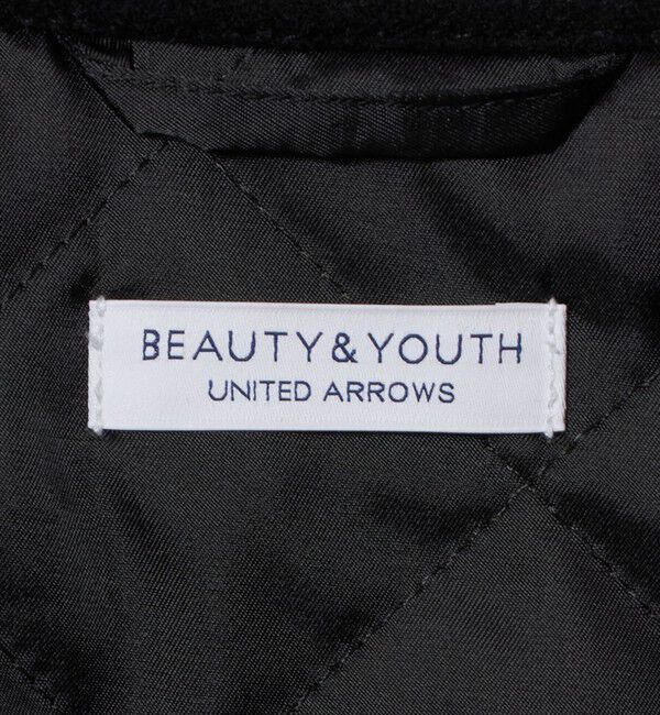 BEAUTY&YOUTH UNITED ARROWS「【WEB限定 WARDROBE SMART】ブラックメルトン レザーライク ジップ ブルゾン」|その他|