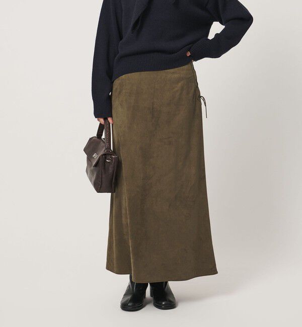 BEAUTY&YOUTH UNITED ARROWS「スエードライク サイドレースアップ マーメイドスカート」|スカート|
