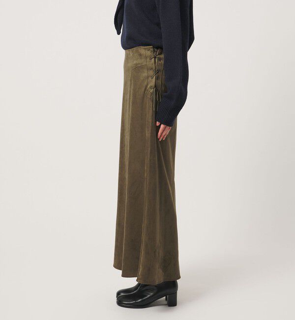 BEAUTY&YOUTH UNITED ARROWS「スエードライク サイドレースアップ マーメイドスカート」|スカート|
