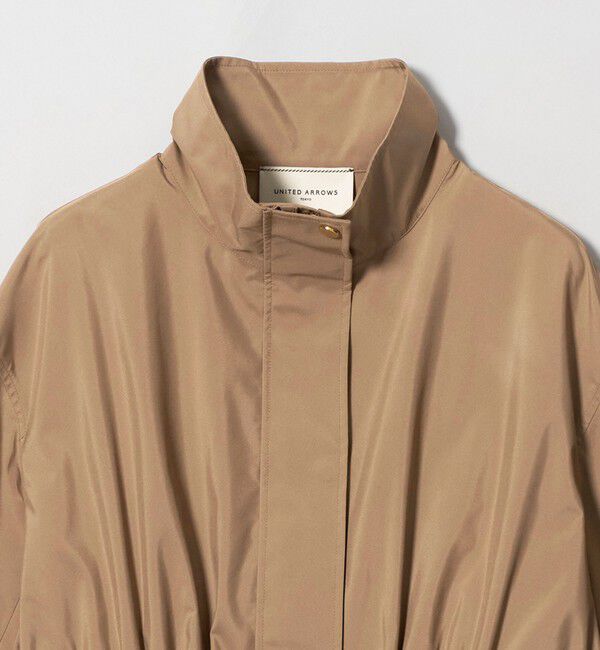 UNITED ARROWS「タフタ ペプラム フリル ブルゾン ‐はっ水‐」|ブルゾン・スタジャン|