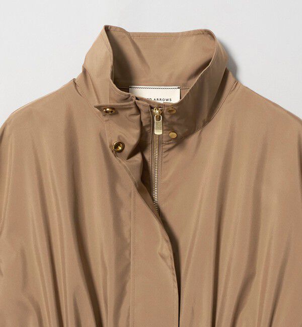 UNITED ARROWS「タフタ ペプラム フリル ブルゾン ‐はっ水‐」|ブルゾン・スタジャン|