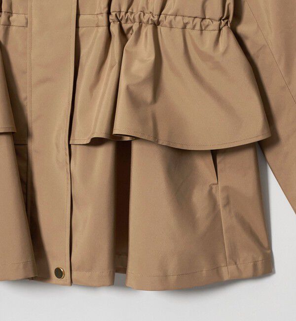 UNITED ARROWS「タフタ ペプラム フリル ブルゾン ‐はっ水‐」|ブルゾン・スタジャン|