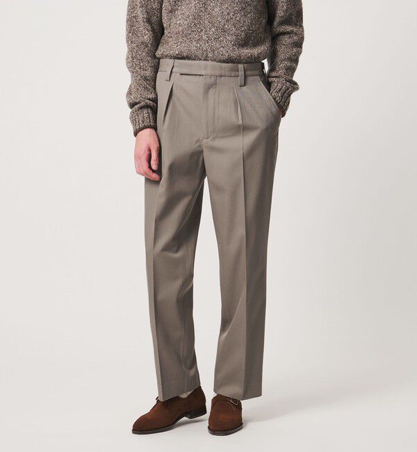 UNITED ARROWS「ウーステッドカルゼ ミリタリー トラウザーズ」|スラックス|