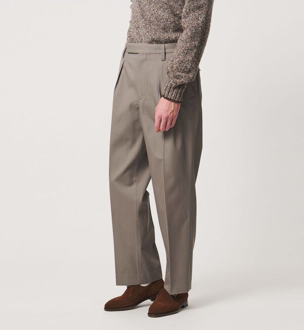 UNITED ARROWS「ウーステッドカルゼ ミリタリー トラウザーズ」|スラックス|