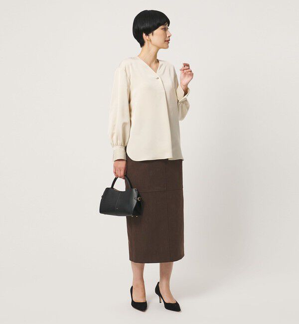 UNITED ARROWS「スエードライク タイトスカート ‐ウォッシャブル‐」|タイト|