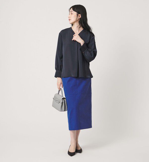 UNITED ARROWS「スエードライク タイトスカート ‐ウォッシャブル‐」|タイト|