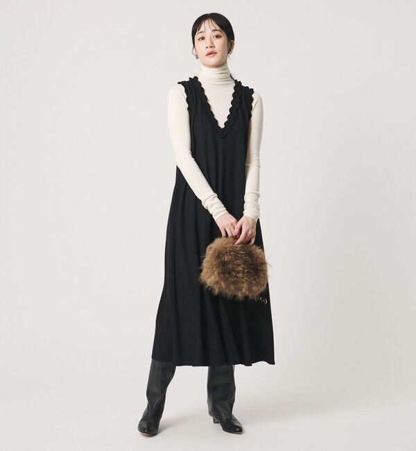 UNITED ARROWS「タック フリル ジャンパースカート」|ジャンパースカート|