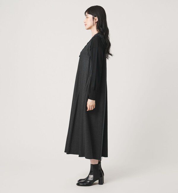 UNITED ARROWS「タック フリル ジャンパースカート」|ジャンパースカート|