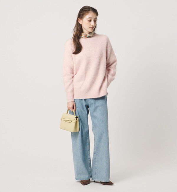 UNITED ARROWS「フォックスカシミヤ スパンコール クルーネック ニット」|ニット・セーター|