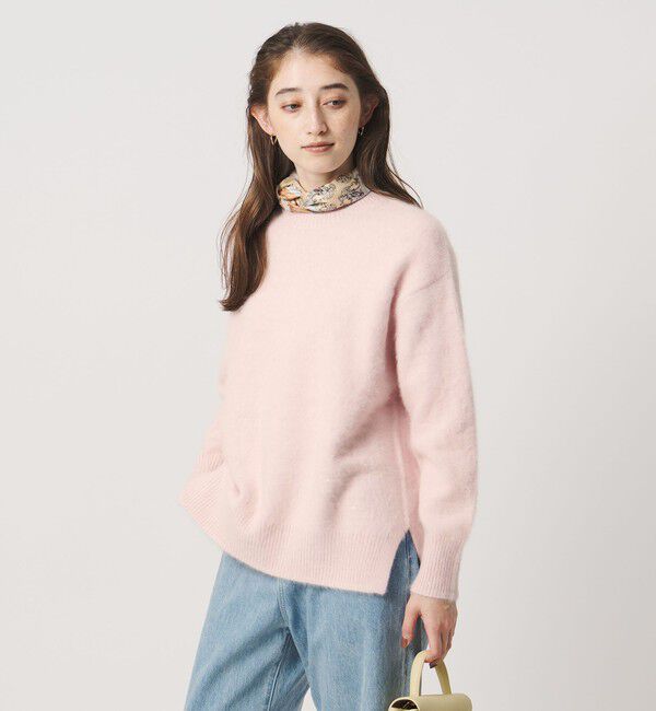 UNITED ARROWS「フォックスカシミヤ スパンコール クルーネック ニット」|ニット・セーター|