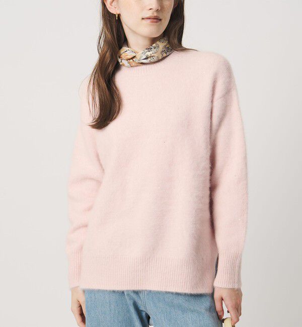 UNITED ARROWS「フォックスカシミヤ スパンコール クルーネック ニット」|ニット・セーター|