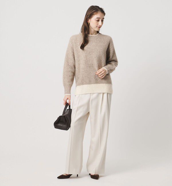 UNITED ARROWS「フォックスカシミヤ スパンコール クルーネック ニット」|ニット・セーター|