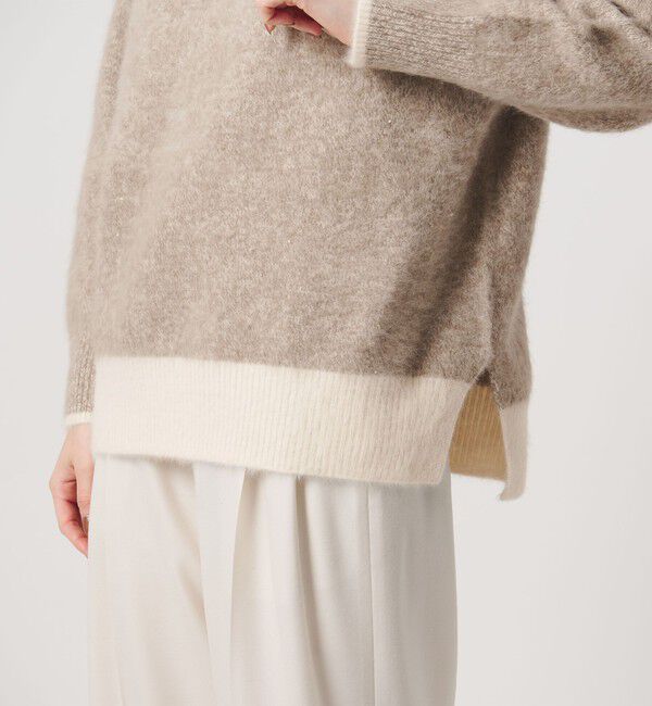 UNITED ARROWS「フォックスカシミヤ スパンコール クルーネック ニット」|ニット・セーター|