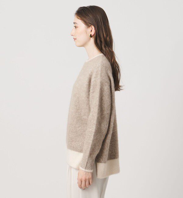 UNITED ARROWS「フォックスカシミヤ スパンコール クルーネック ニット」|ニット・セーター|